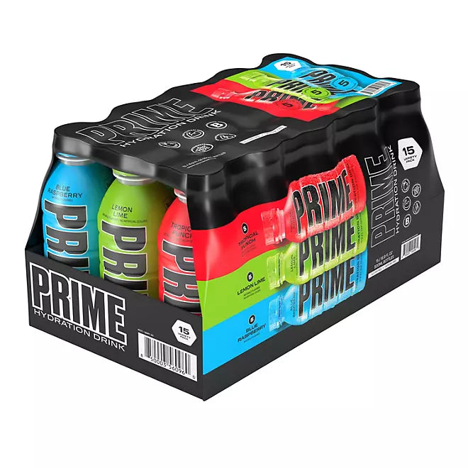 Prime Hydration Drink Variety Pack (16.9 fl. oz., 15 pk.)