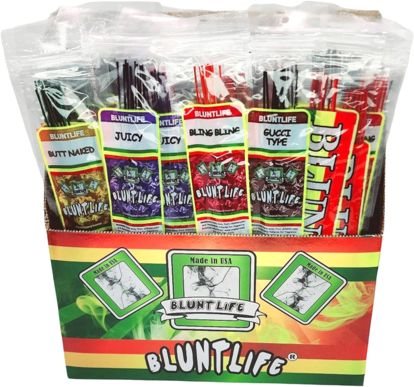 Blunt Life Hand-Dipped Incense Display 12-72 Count