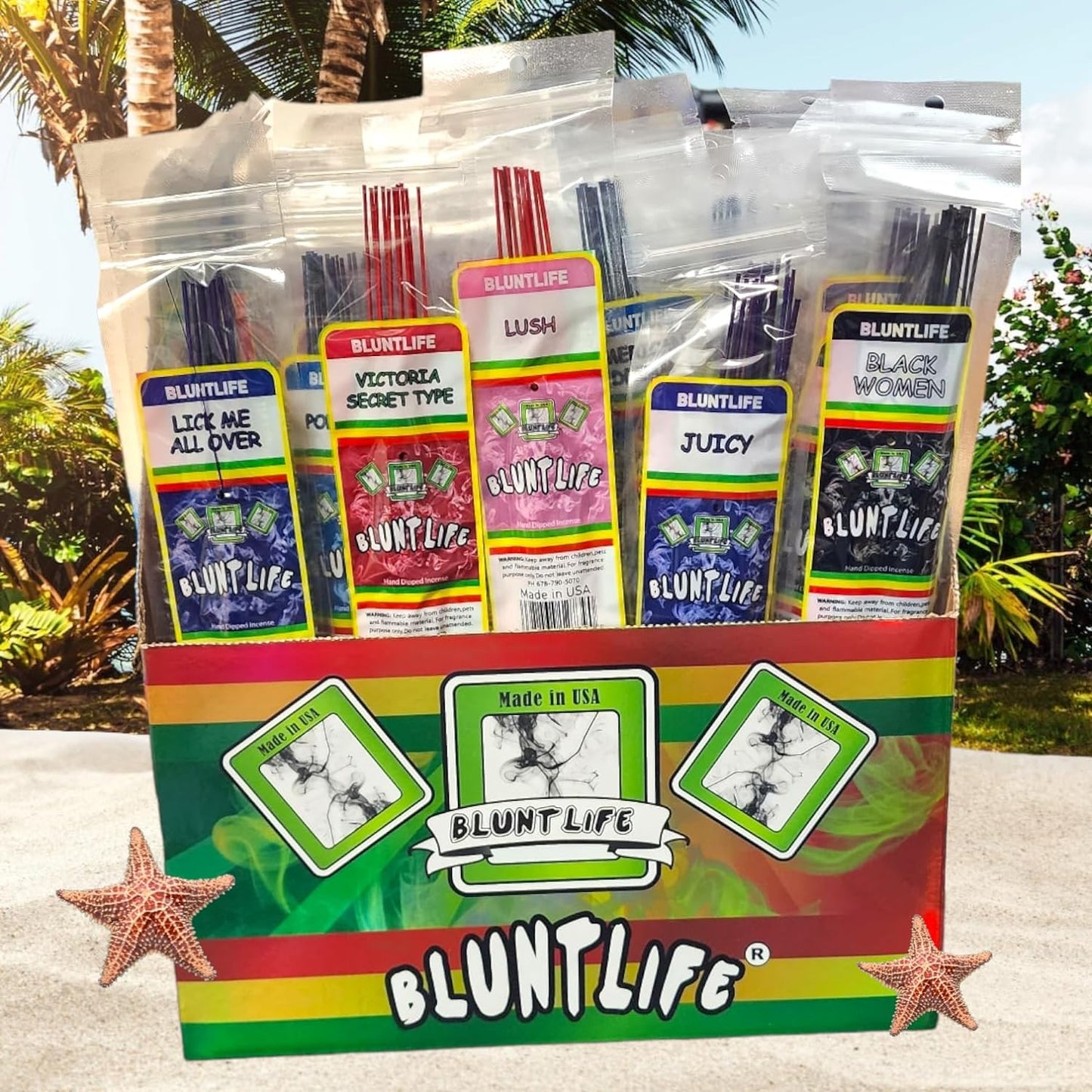 Blunt Life Hand-Dipped Incense Display 12-72 Count