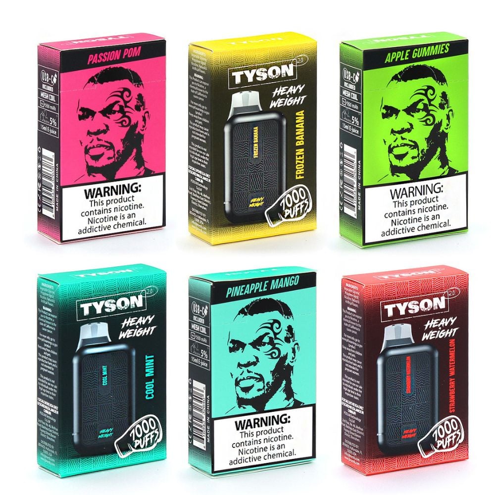 Tyson 2.0 Heavyweight Disposable Vape 7000 Puffs 10-Pack