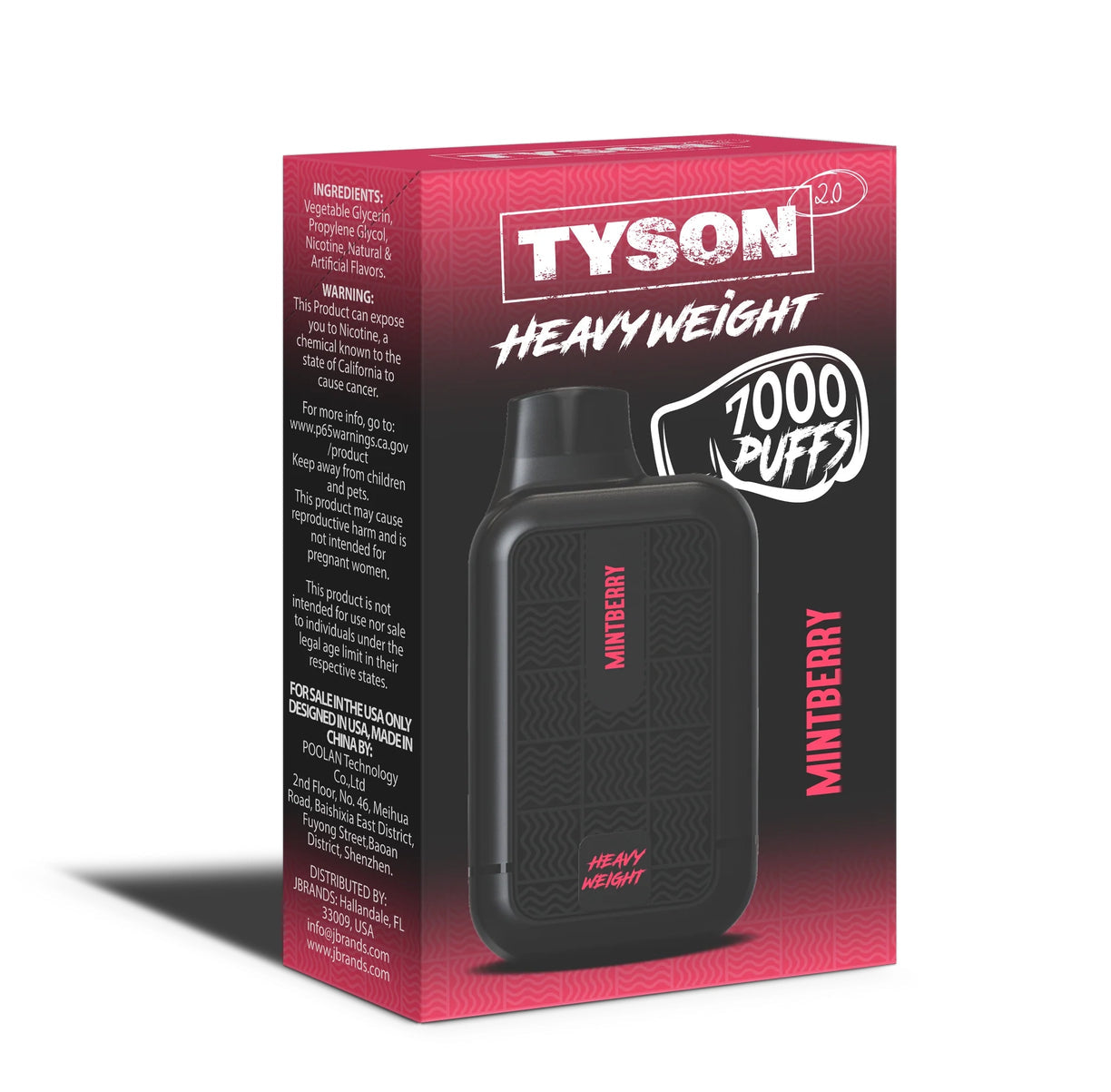 Tyson 2.0 Heavyweight Disposable Vape 7000 Puffs 10-Pack