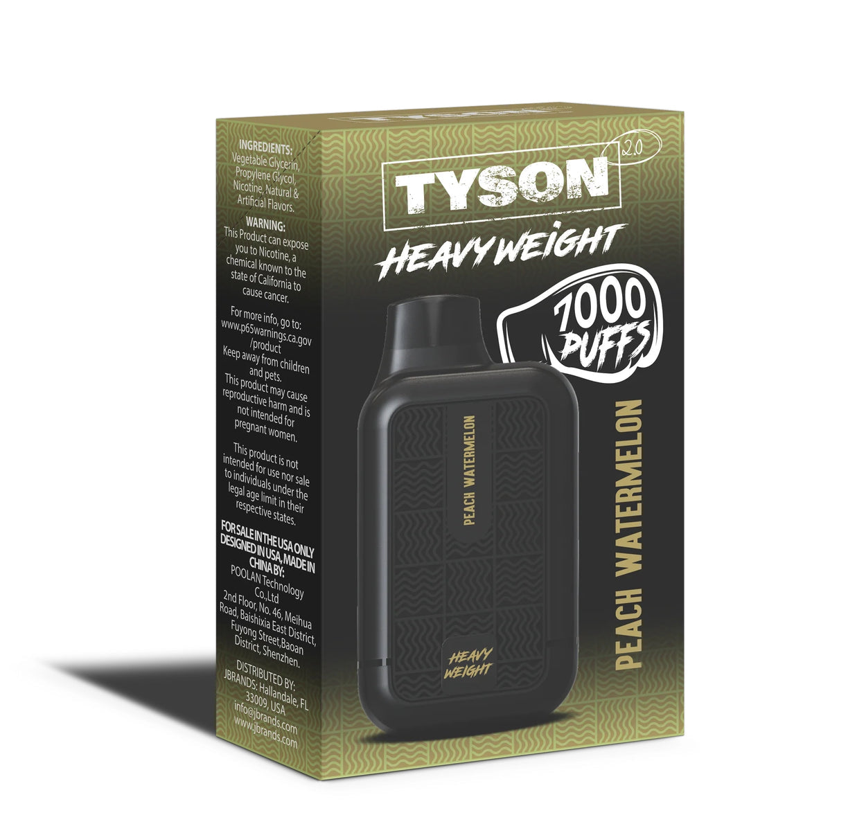 Tyson 2.0 Heavyweight Disposable Vape 7000 Puffs 10-Pack