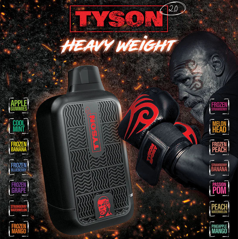 Tyson 2.0 Heavyweight Disposable Vape 7000 Puffs 10-Pack