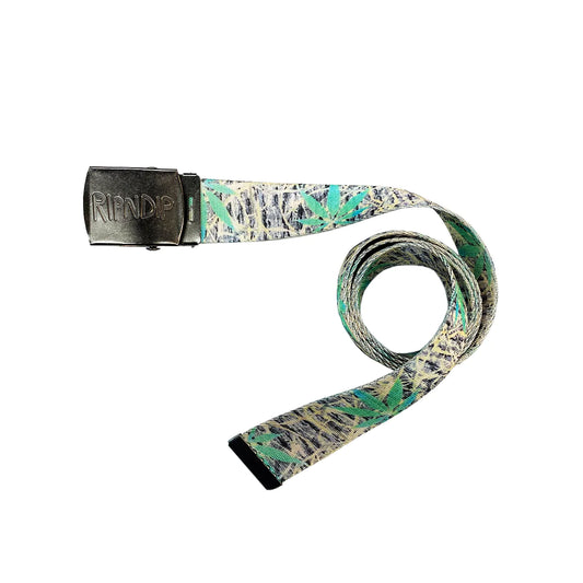 Unisex Adjustable Belt One Size All - Cannabis Leaf Prints