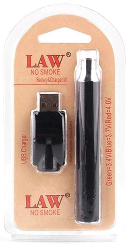 LAW No Smoke 1100 mAh Battery and Charger Kit